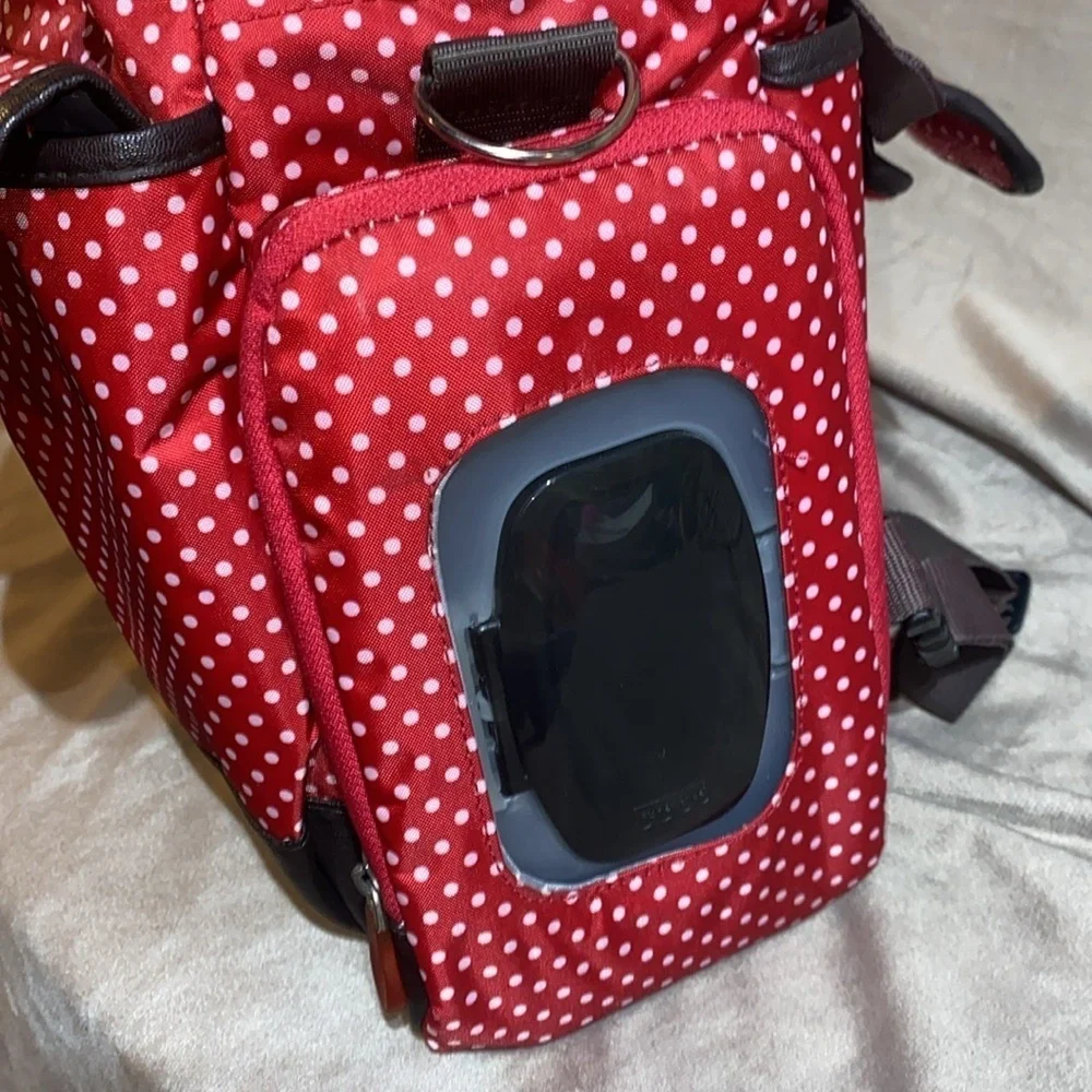 Westlife white and red polkadot diaper bag 🆕